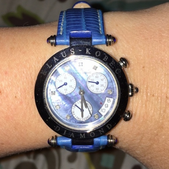 Mens/Womens Klaus Kobec diamond chronograph watch - Picture 2 of 6